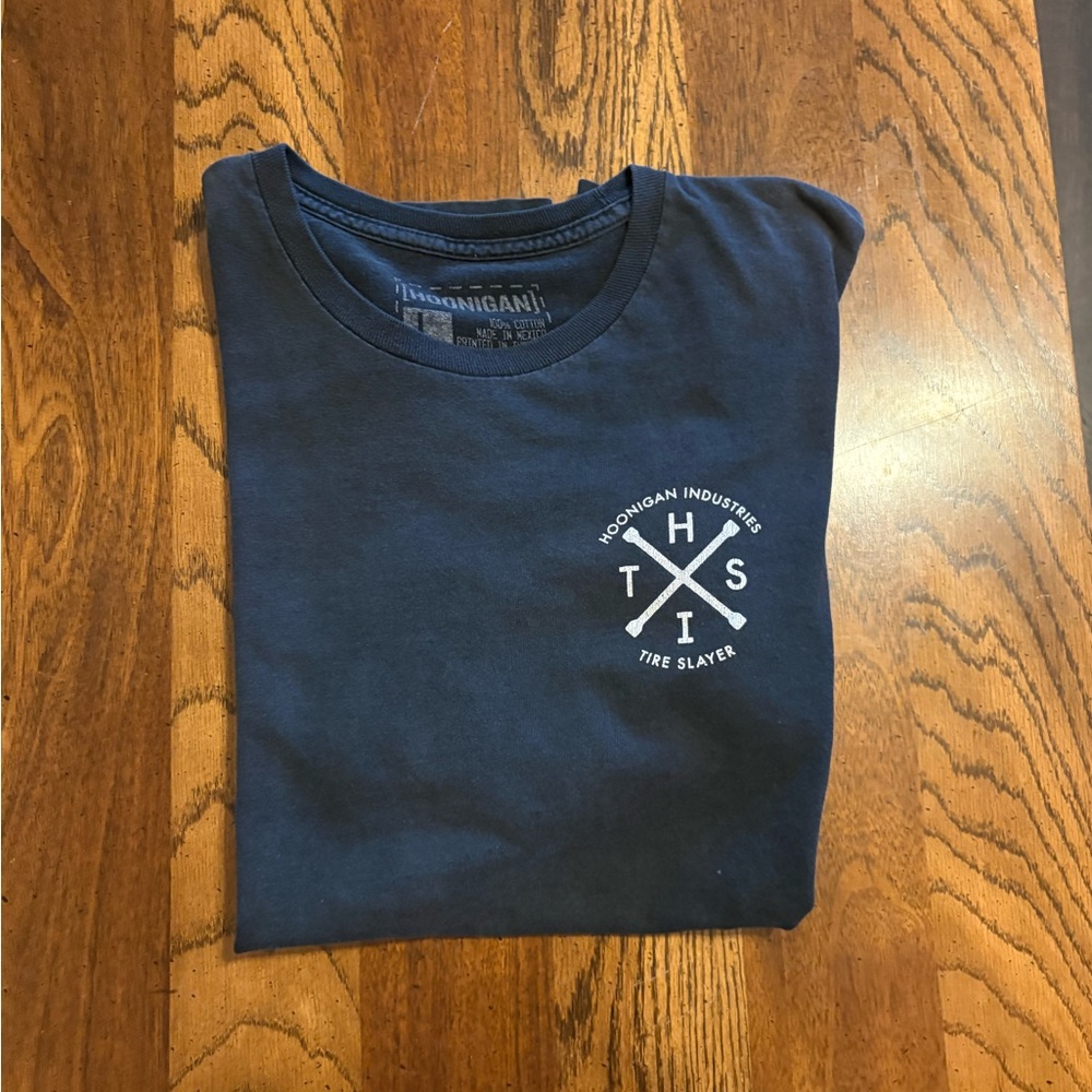 Hoonigan Navy Short Sleeve Crewneck Tee - Men's Casual Shirt